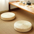 Coussin de Méditation Zafu en Jonc Tressé — Naturel & Respirant