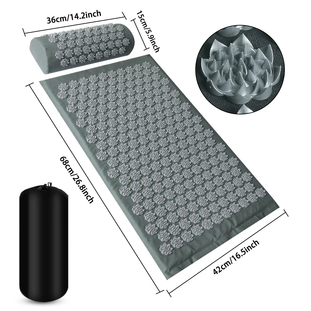 Tapis d'Acupression — Détente du Dos, Anti-Stress & Sommeil
