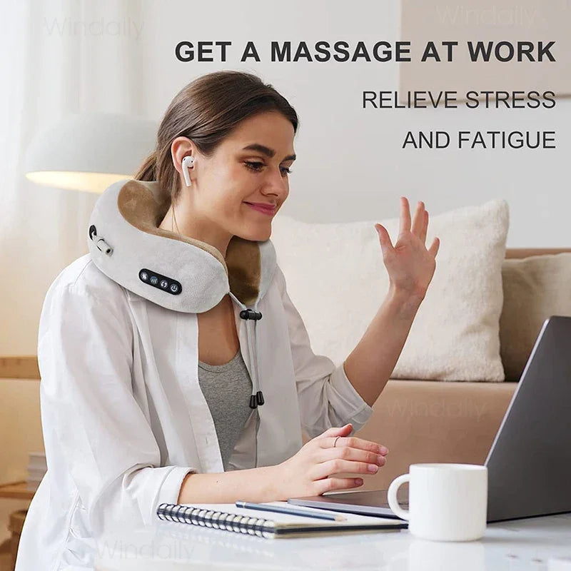Masseur de Cou Chauffant Shiatsu — Détente Cervicales & Épaules