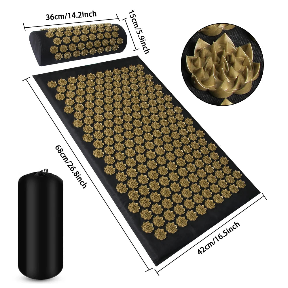 Tapis d'Acupression — Détente du Dos, Anti-Stress & Sommeil