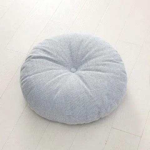 Coussin de Méditation Zafu en Lin Naturel — Posture & Confort