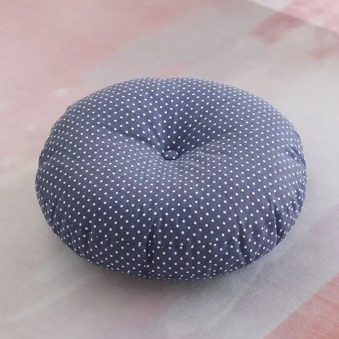 Coussin de Méditation Zafu en Lin Naturel — Posture & Confort