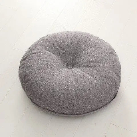 Coussin de Méditation Zafu en Lin Naturel — Posture & Confort
